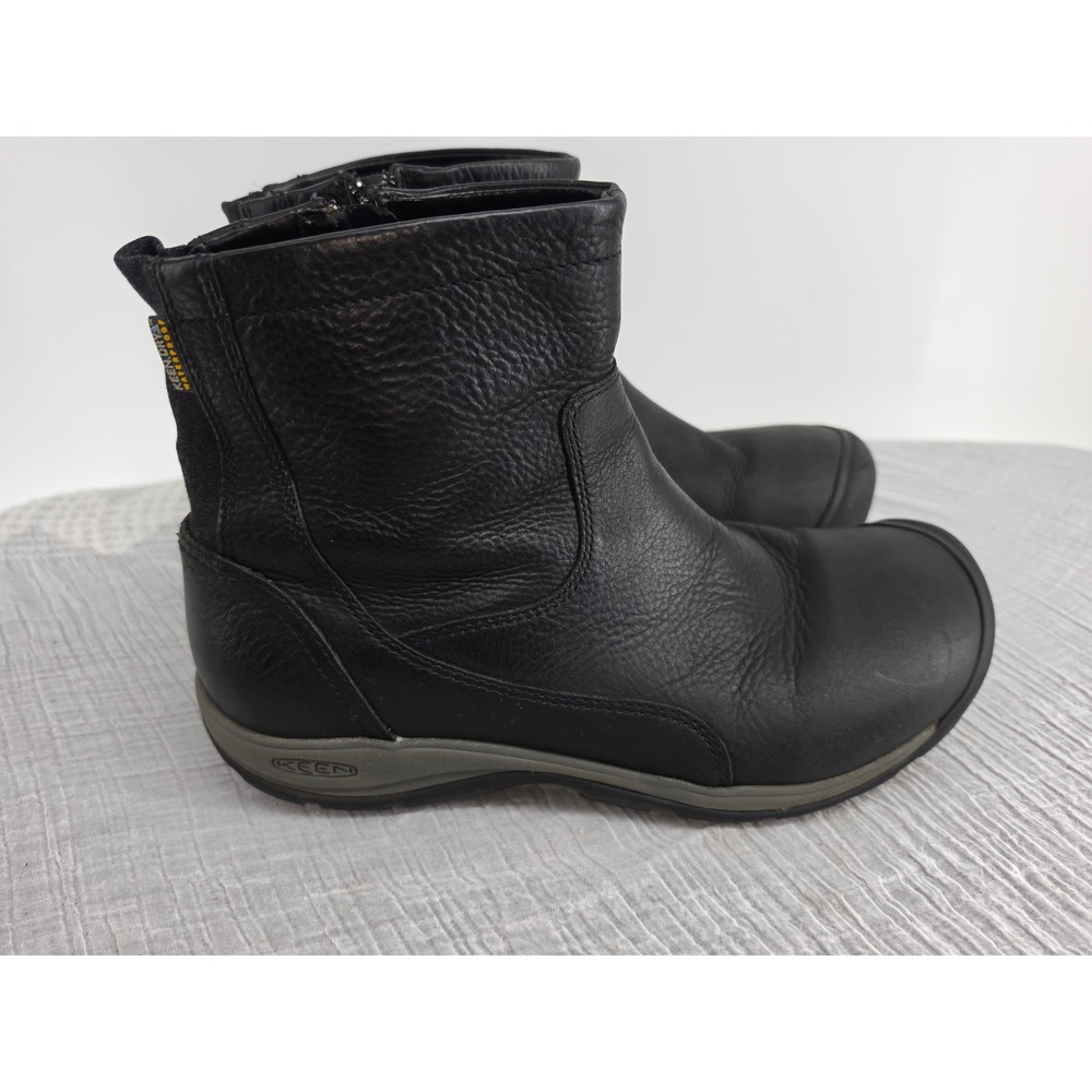 Keen Presidio II Waterproof Leather Chelsea Ankle Boots Black Womens 9 1019955